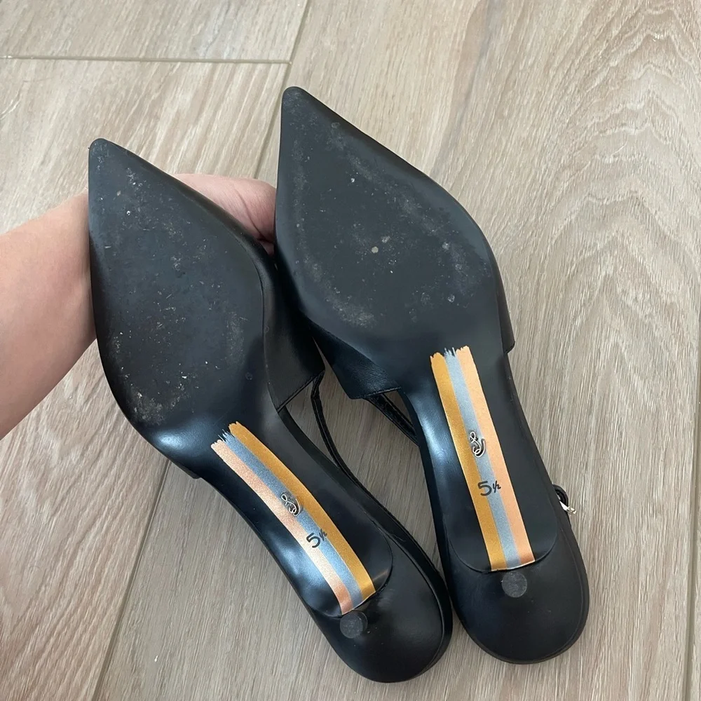 Sam Edelman Elegant Black Slingback Heels